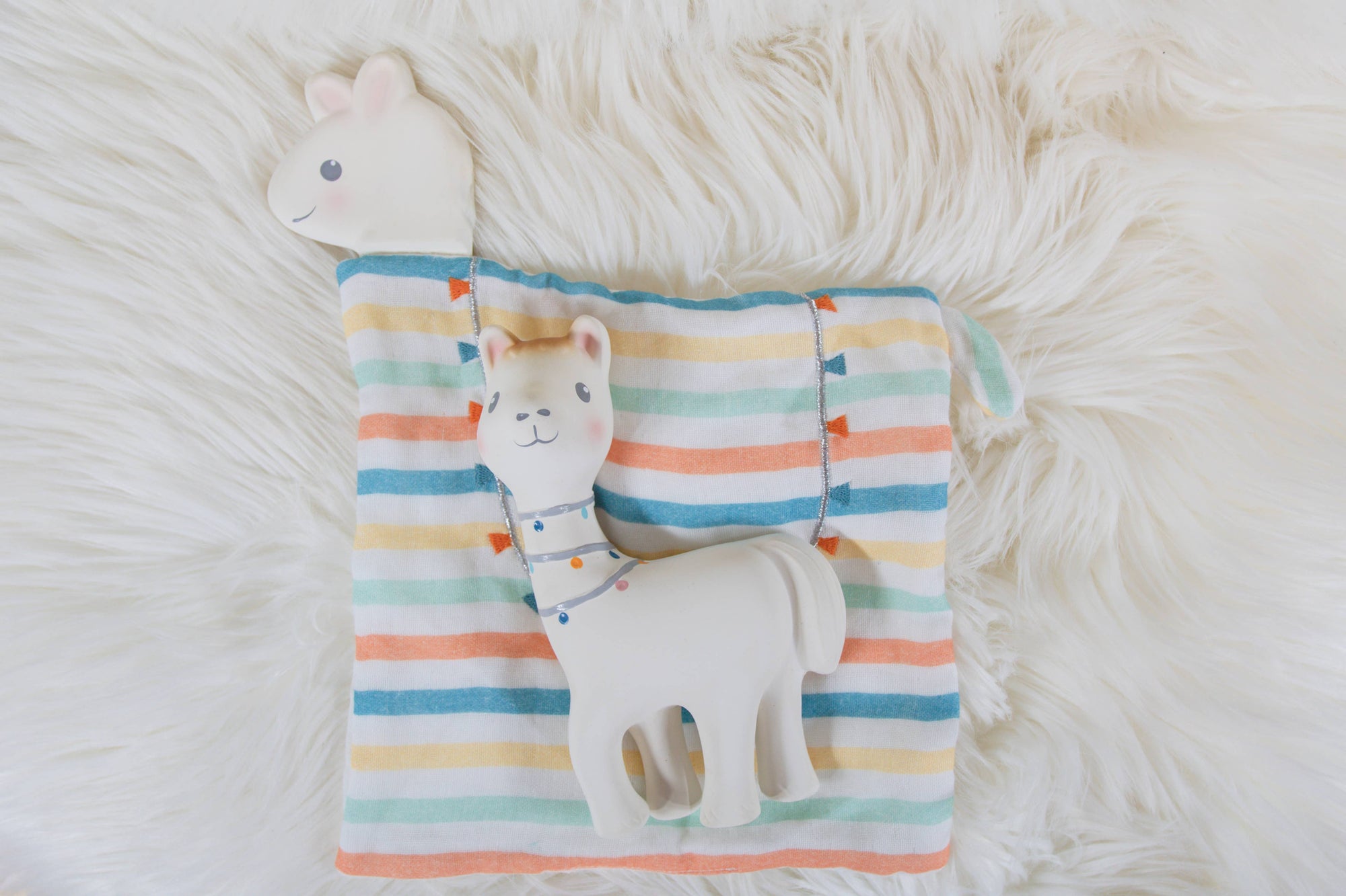 Tikiri Toys LLC - Lilith the Llama Organic Natural Rubber Teether Toy