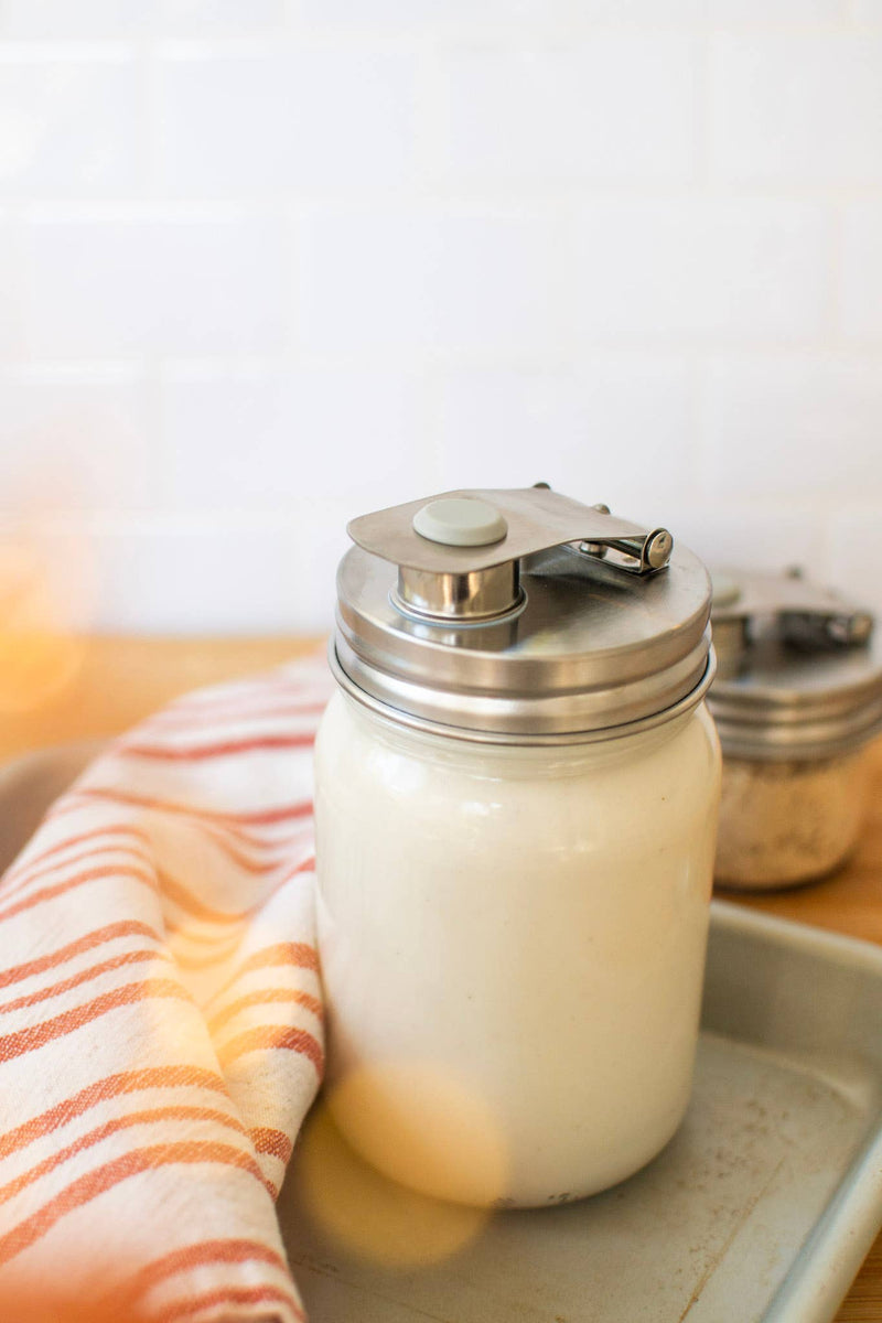 Stainless Steel Pourable Jar Lid (Regular Mouth) | Reusable Mason Jar Pour Lid