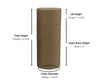 2.5oz Natural Kraft Push-Up Cosmetic Tube (70g) – Eco-Friendly Paperboard Packaging