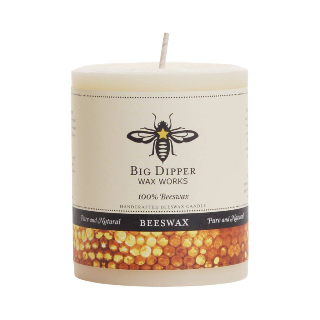 100% Pure Beeswax Pillar Candles (Multiple Colors)