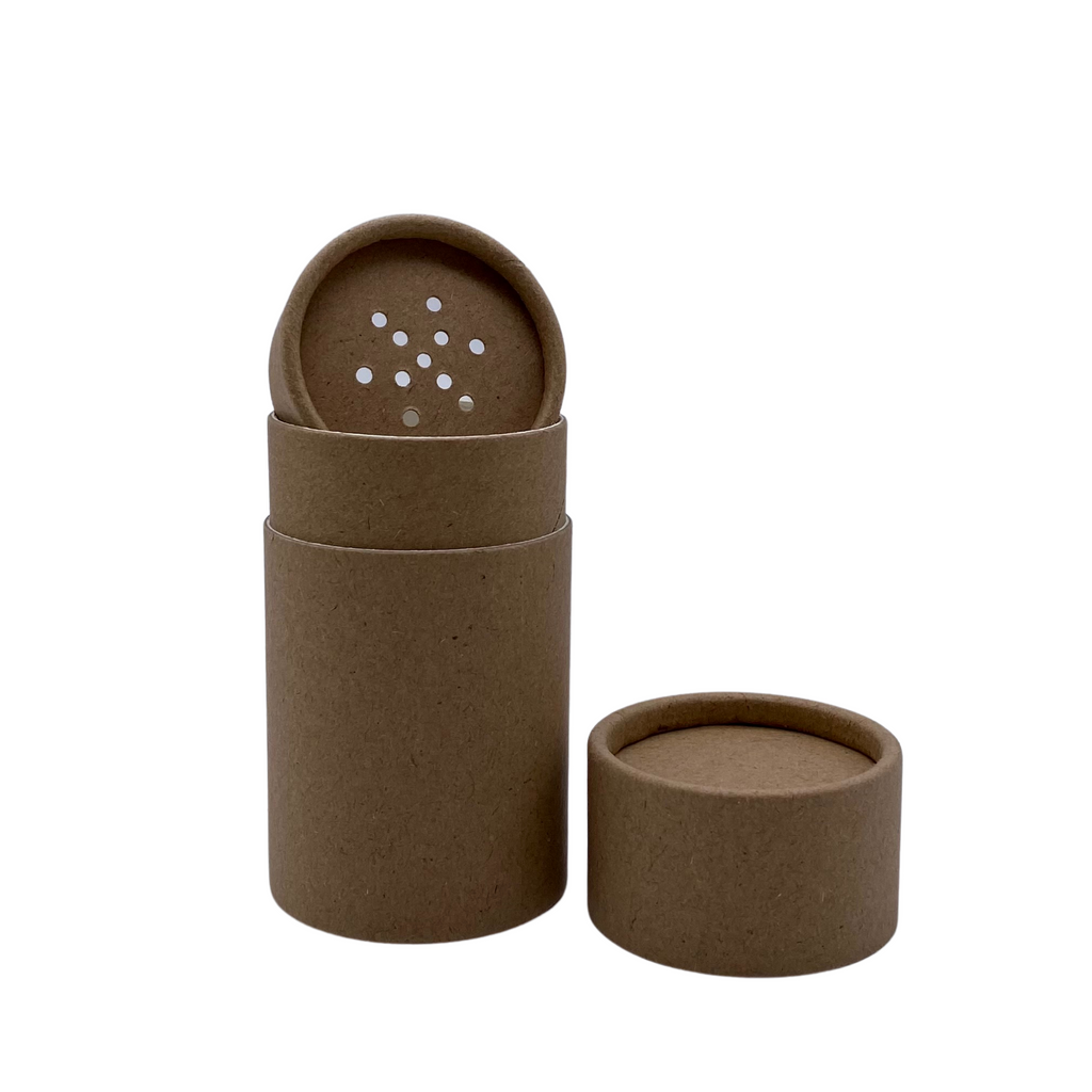 2oz Kraft Paper Shaker Tube (60g) – Plastic-Free & Compostable