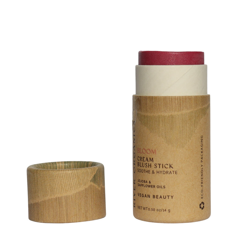 Creamy Vegan Blush Stick – Bloom | Zero Waste Multi-Use Cheek & Lip Tint