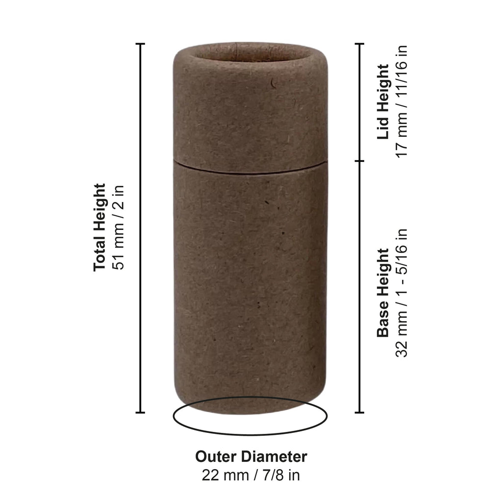 Eco-Friendly .25 oz Paper Lip Balm Tubes | Compostable Packaging