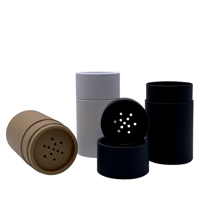2oz Kraft Paper Shaker Tube (60g) – Plastic-Free & Compostable