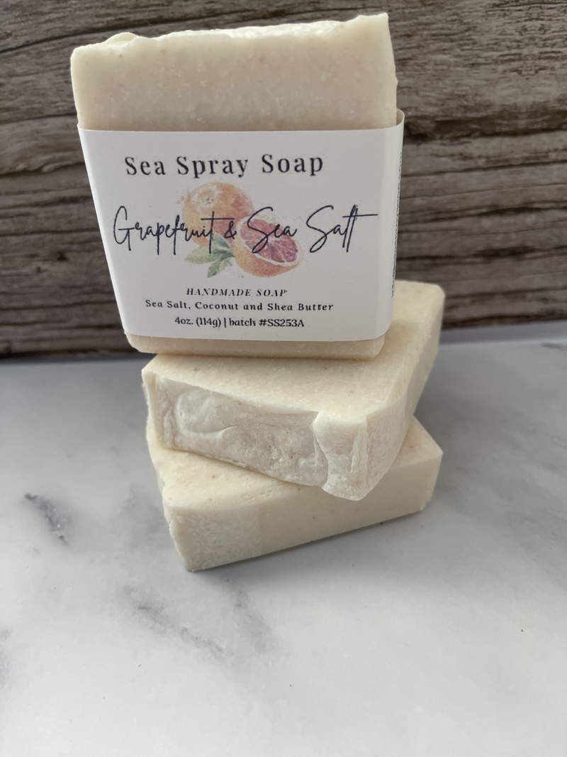 Grapefruit & Sea Salt Exfoliating Soap Bar