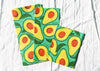 Beeswax Food Wrap – Avocado Print | Reusable Organic Beeswax Wraps for Food Storage (Small, Medium & Large)
