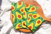 Beeswax Wrap Bulk Roll – Avocado Print | Reusable Organic Beeswax Wrap for Custom Food Storage Sizes (13.5" x 42")