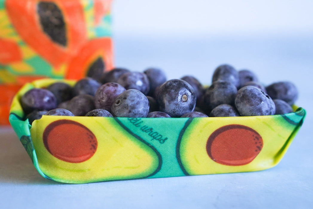 Beeswax Wrap Bulk Roll – Avocado Print | Reusable Organic Beeswax Wrap for Custom Food Storage Sizes (13.5" x 42")