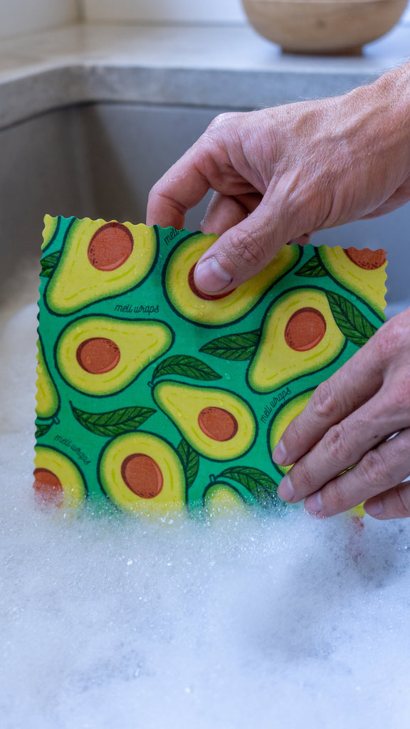 Beeswax Wrap Bulk Roll – Avocado Print | Reusable Organic Beeswax Wrap for Custom Food Storage Sizes (13.5" x 42")