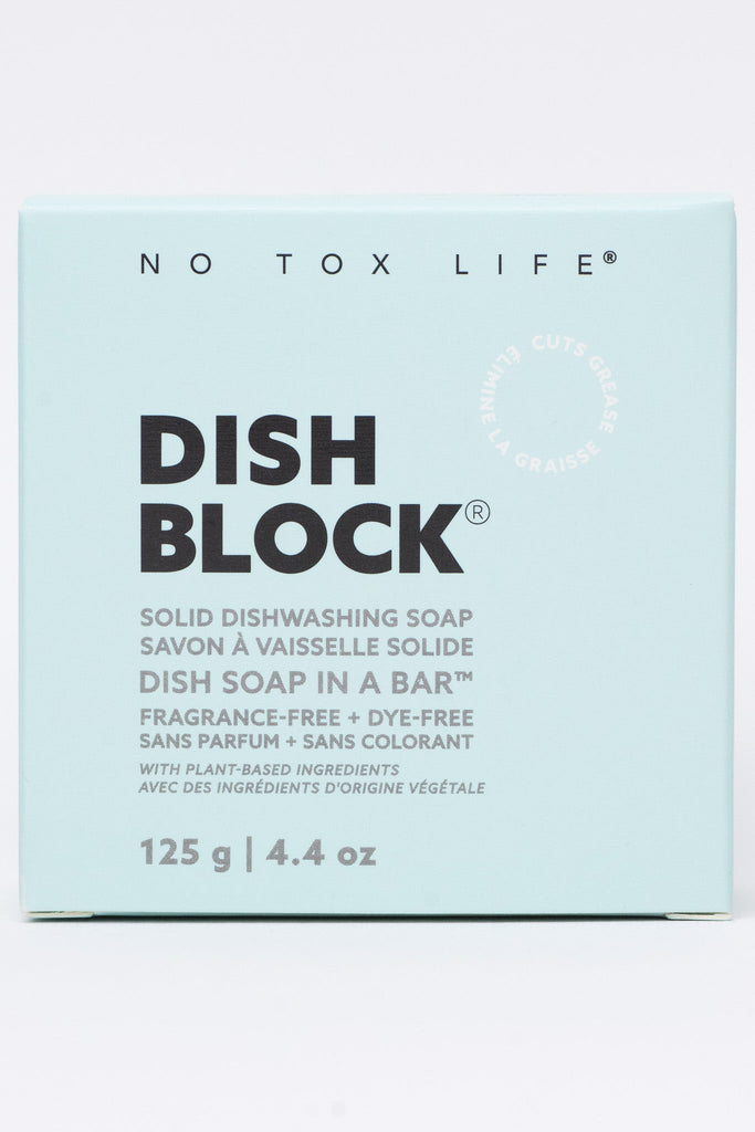 DISH BLOCK® Solid Dish Soap Bar – 4.4 oz (125g) – Fragrance Free