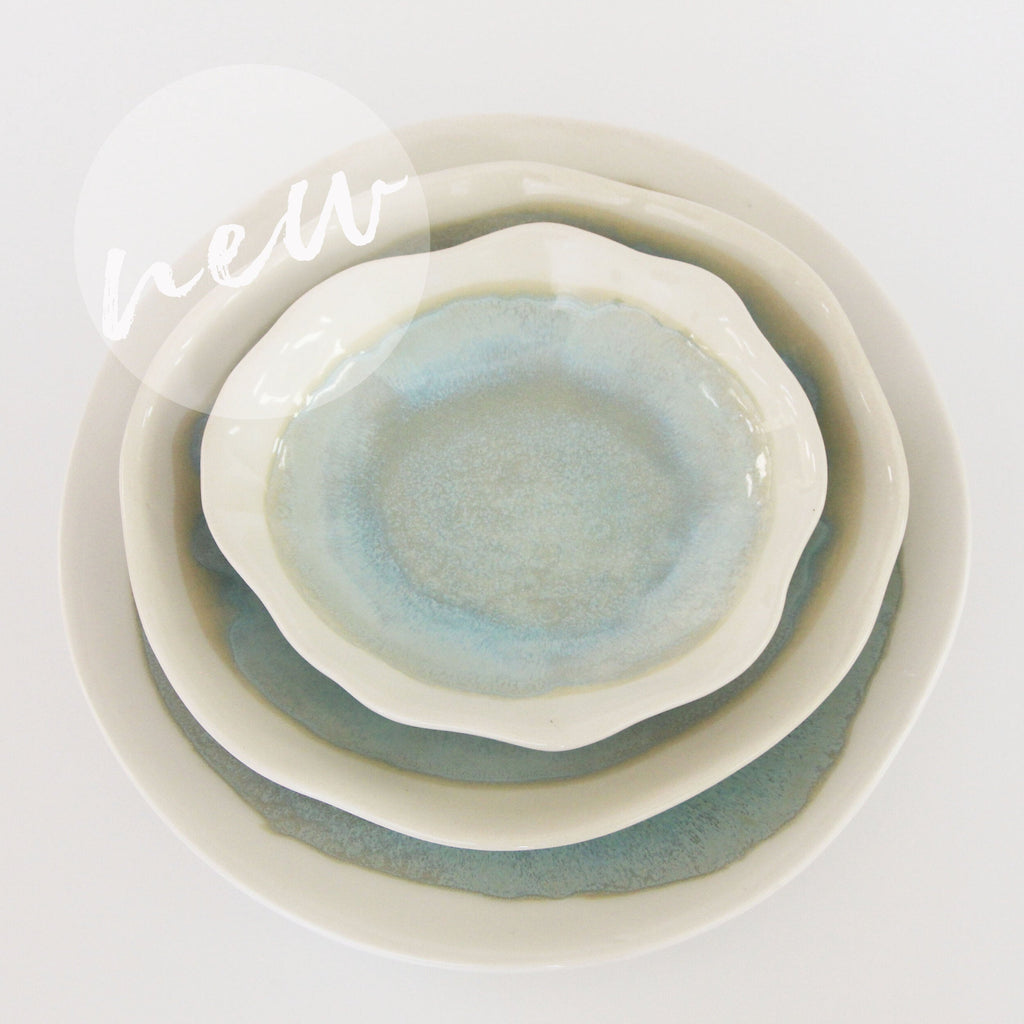 Artisan Dinner Set (Set of 3 Handmade Plates)