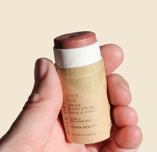Creamy Vegan Blush Stick – Dusty Rose | Zero Waste Multi-Use Cheek & Lip Tint