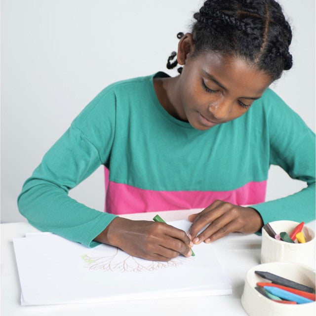 Triangle Non-Toxic Beeswax Crayons | Natural Kids’ Art Crayons in Reusable Tube