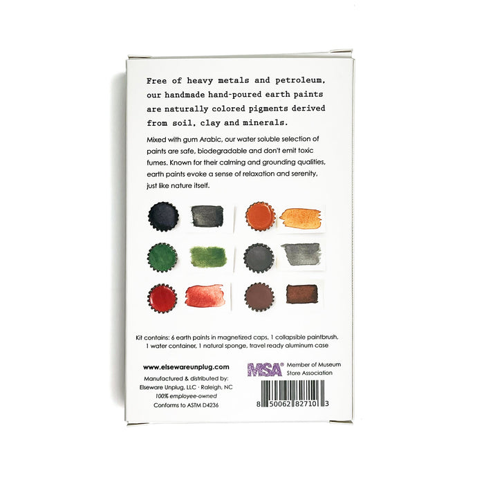 Handmade Watercolor Set – Earth Paints | Natural Mineral Pigments | Non-Toxic & Eco-Friendly