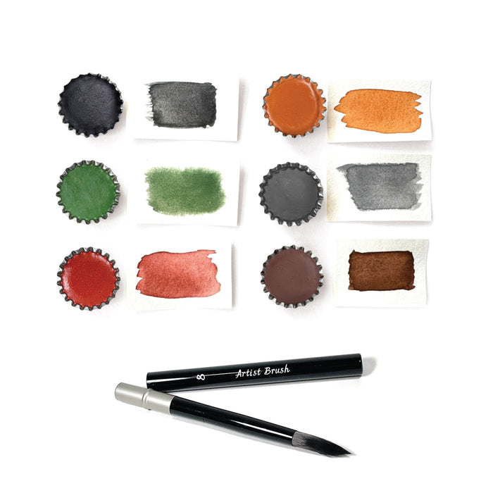 Handmade Watercolor Set – Earth Paints | Natural Mineral Pigments | Non-Toxic & Eco-Friendly