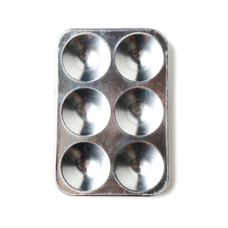 Aluminum Paint Palette – Reusable 6-Well Mixing Tray | Eco-Friendly Art Supplies | Natural Earth Paint