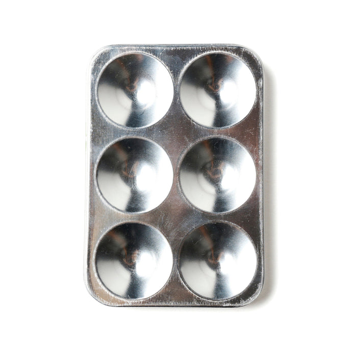 Aluminum Paint Palette – Reusable 6-Well Mixing Tray | Eco-Friendly Art Supplies | Natural Earth Paint