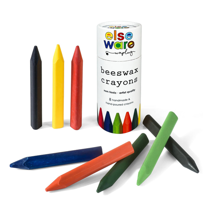 Triangle Non-Toxic Beeswax Crayons | Natural Kids’ Art Crayons in Reusable Tube