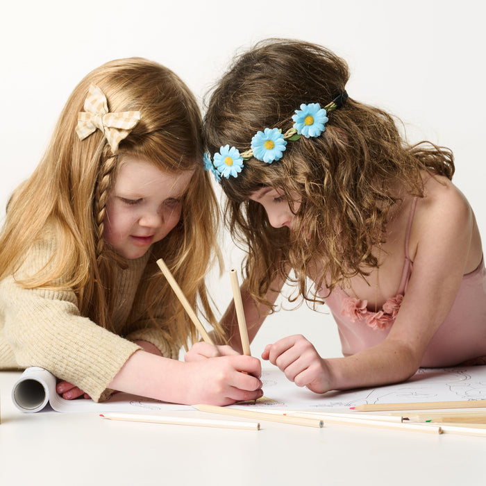 Colored Pencils – 12 Pack | Tall & Travel Size Beechwood Pencils | Eco-Friendly Art Supplies