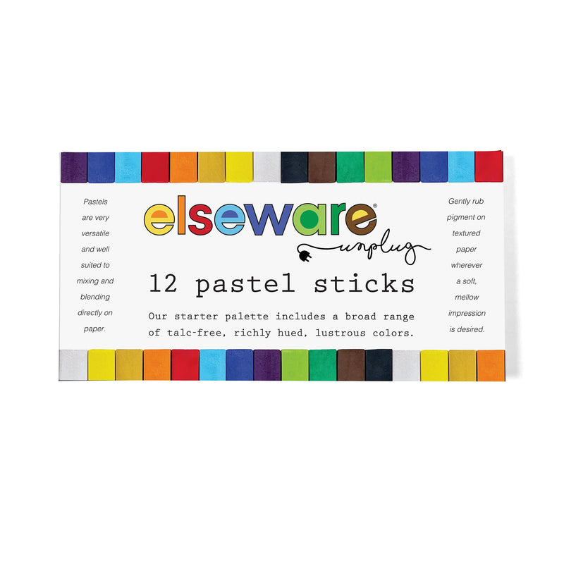 Talc-Free Pastel Sticks – 12 Vibrant Colors | Non-Toxic Soft Pastels for Kids & Artists