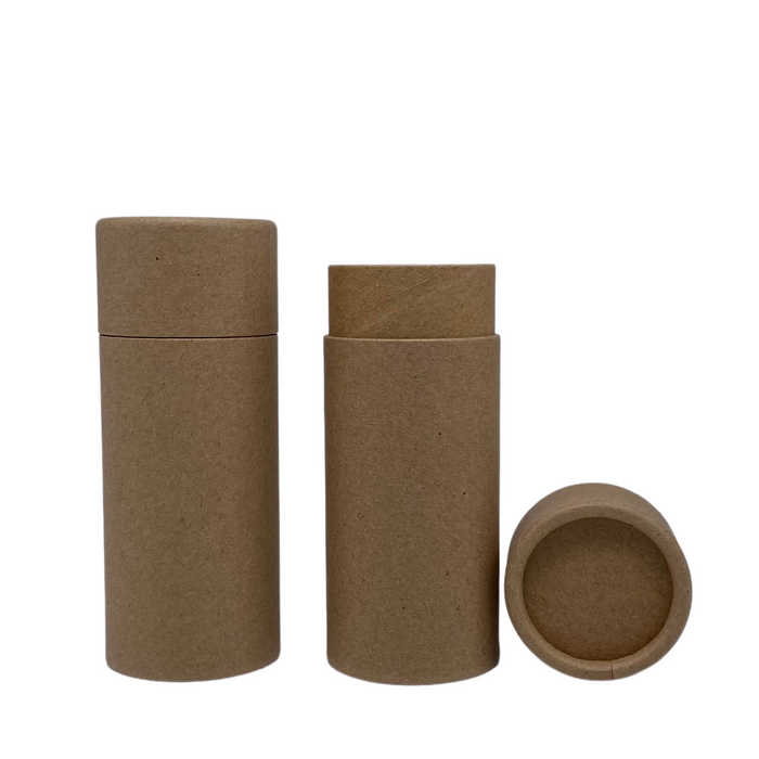 2.5oz Natural Kraft Push-Up Cosmetic Tube (70g) – Eco-Friendly Paperboard Packaging