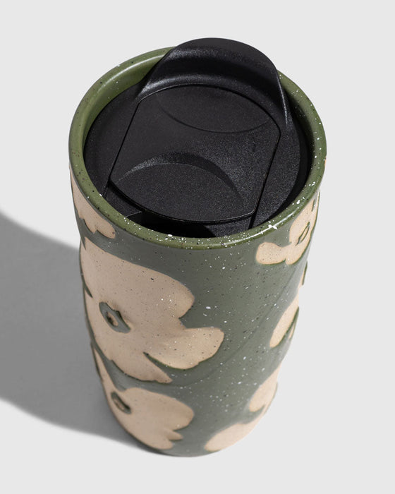 Stoneware Insulated Travel Mug – 10 oz. Ceramic Comfort