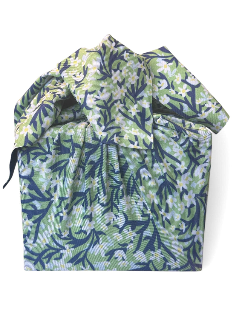 Small Reusable Furoshiki Cloth Gift Wrap | Spring Floral