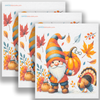 Eco-Friendly Swedish Dishcloths – Thanksgiving Gnome & Turkey Set of 3 | Reusable Paper Towel Alternative