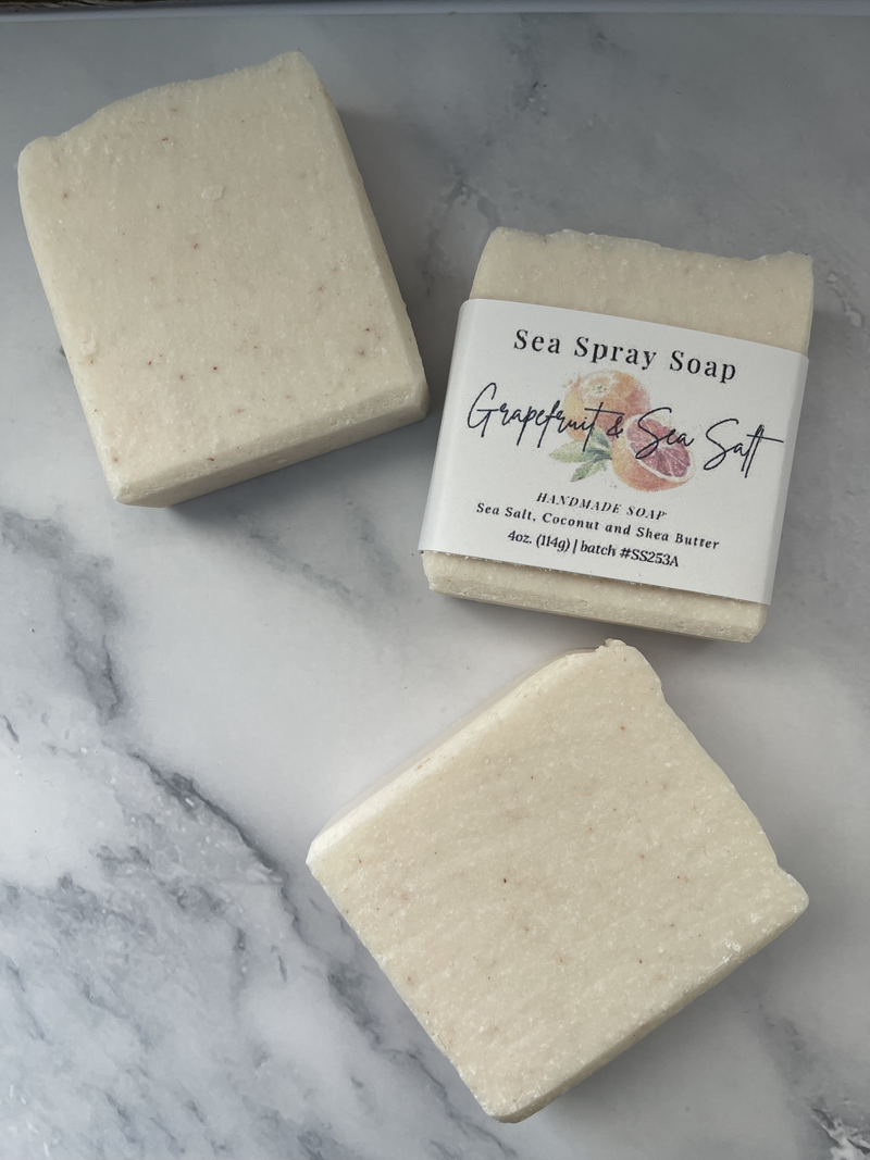 Grapefruit & Sea Salt Exfoliating Soap Bar