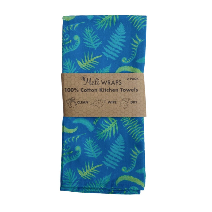 Fern Kitchen Towel Set of 2 | 100% Cotton | Eco-Friendly Kitchen Towels