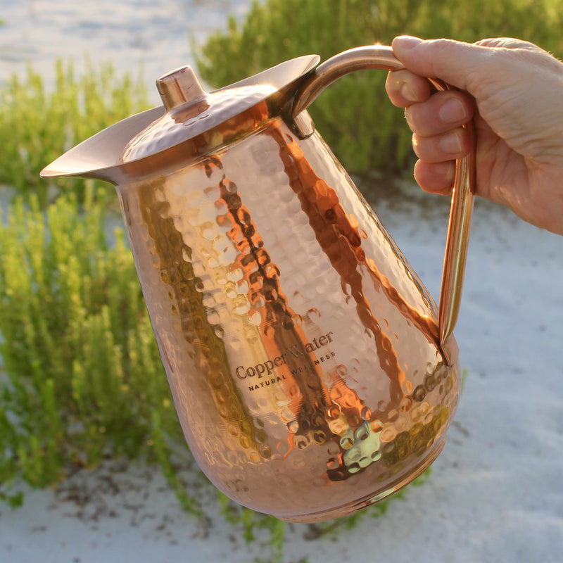 Handmade Pure Copper Ayurvedic Water Pitcher