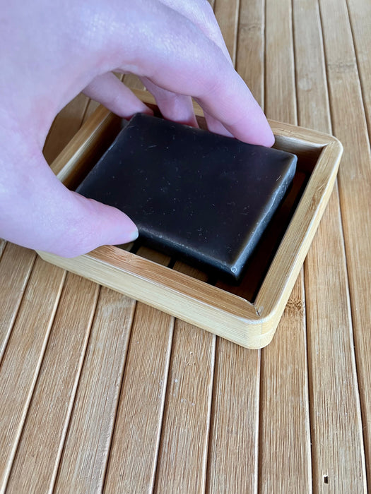 Bamboo Soap Lift with Deep Shelf – Eco-Friendly Soap Saver & Organizer