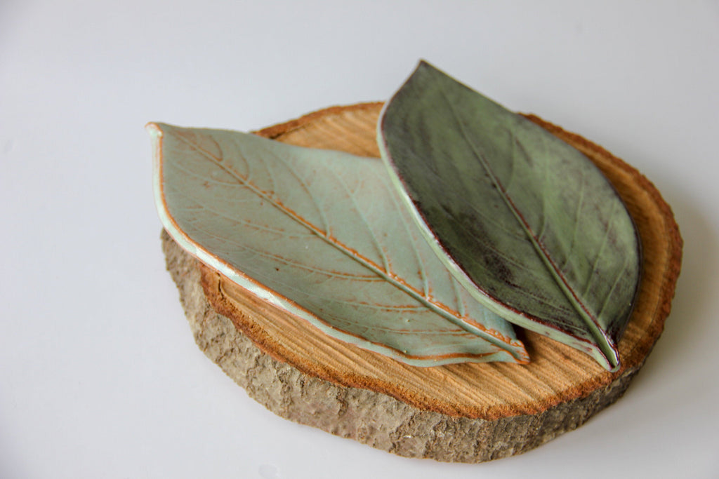 Handcrafted Large Leaf Dish