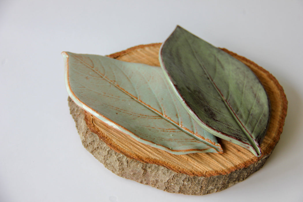 Handcrafted Large Leaf Dish