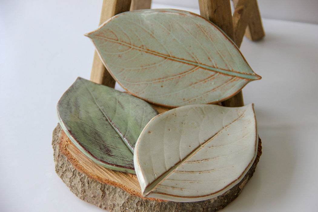 Handcrafted Large Leaf Dish