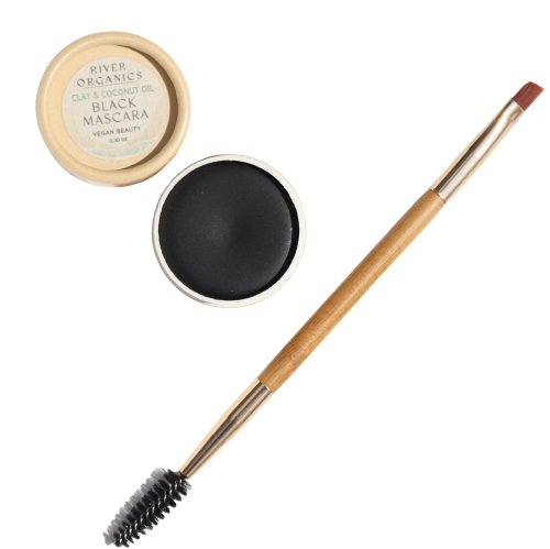Black Vegan Zero-Waste Mascara – Organic, Plastic-Free & Lash-Boosting