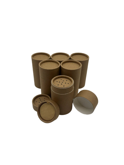 2oz Kraft Paper Shaker Tube (60g) – Plastic-Free & Compostable