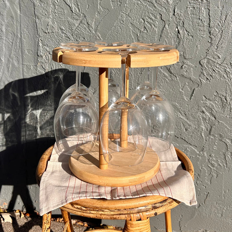 Bamboo Wine Serving Holder