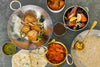 Indian Kadai Steel Wok with Brass Handles