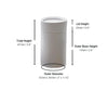 Eco-Friendly Oval Push-Up Cosmetic Container – 2.5 oz / 70 g