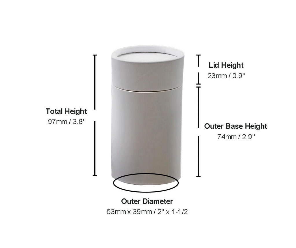 Eco-Friendly Oval Push-Up Cosmetic Container – 2.5 oz / 70 g