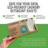 Eco Green Living Laundry Detergent Sheets x 60 (Fragrance-Free)