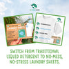 Eco Green Living Laundry Detergent Sheets x 60 (Fragrance-Free)