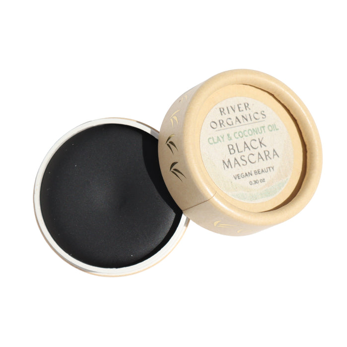Black Vegan Zero-Waste Mascara – Organic, Plastic-Free & Lash-Boosting