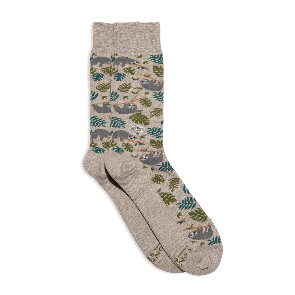 Socks that Protect Sloths - Crew Length