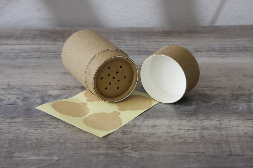 2oz Kraft Paper Shaker Tube (60g) – Plastic-Free & Compostable