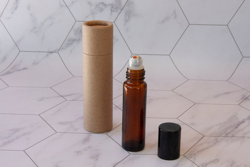 10 ml Glass Roller Bottles with Paper Tube Packaging