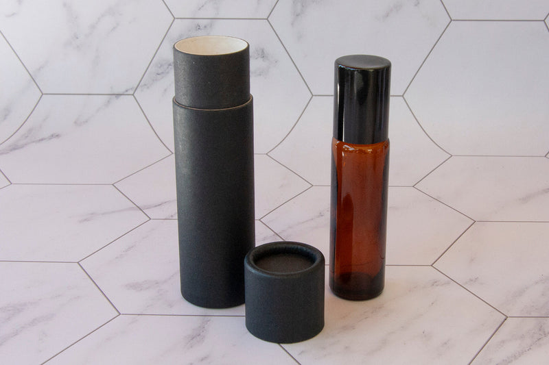 10 ml Glass Roller Bottles with Paper Tube Packaging