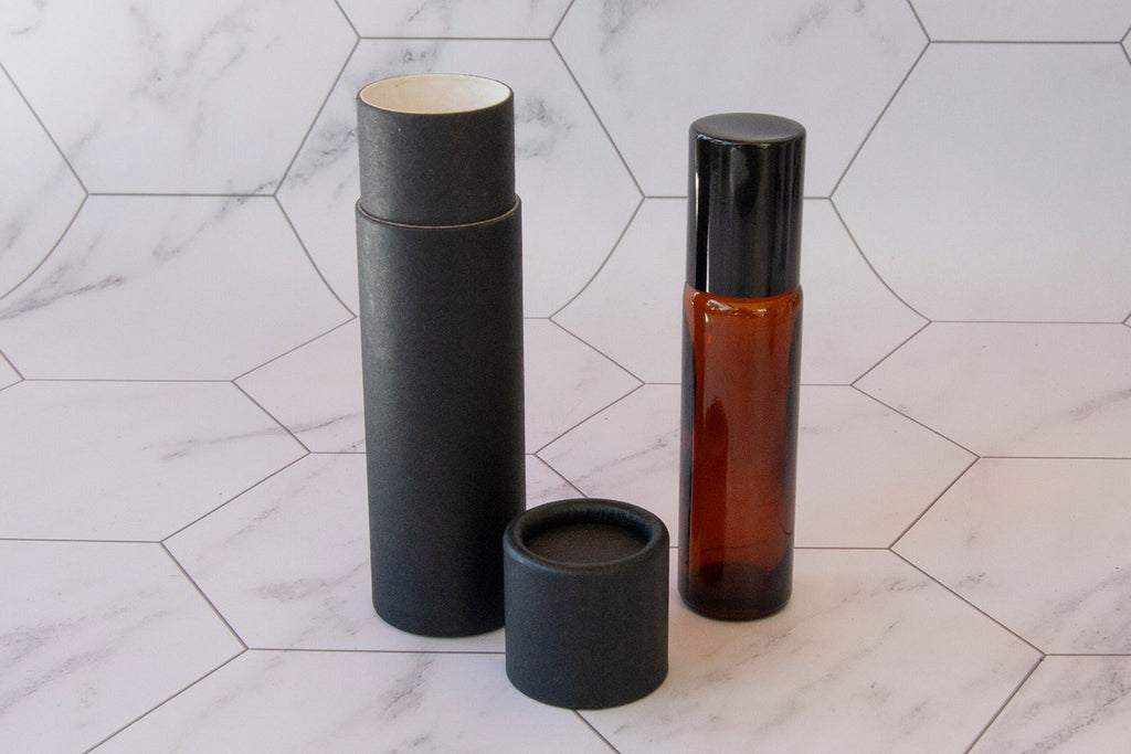 10 ml Glass Roller Bottles with Paper Tube Packaging