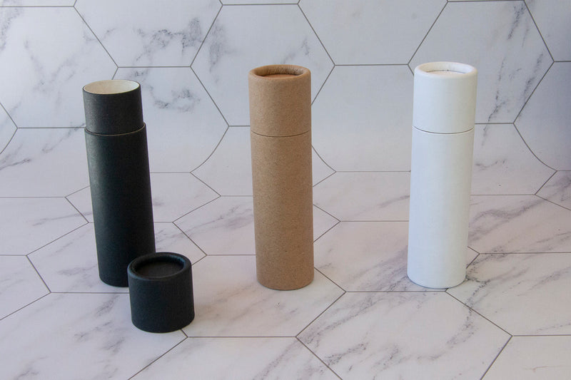 10 ml Glass Roller Bottles with Paper Tube Packaging